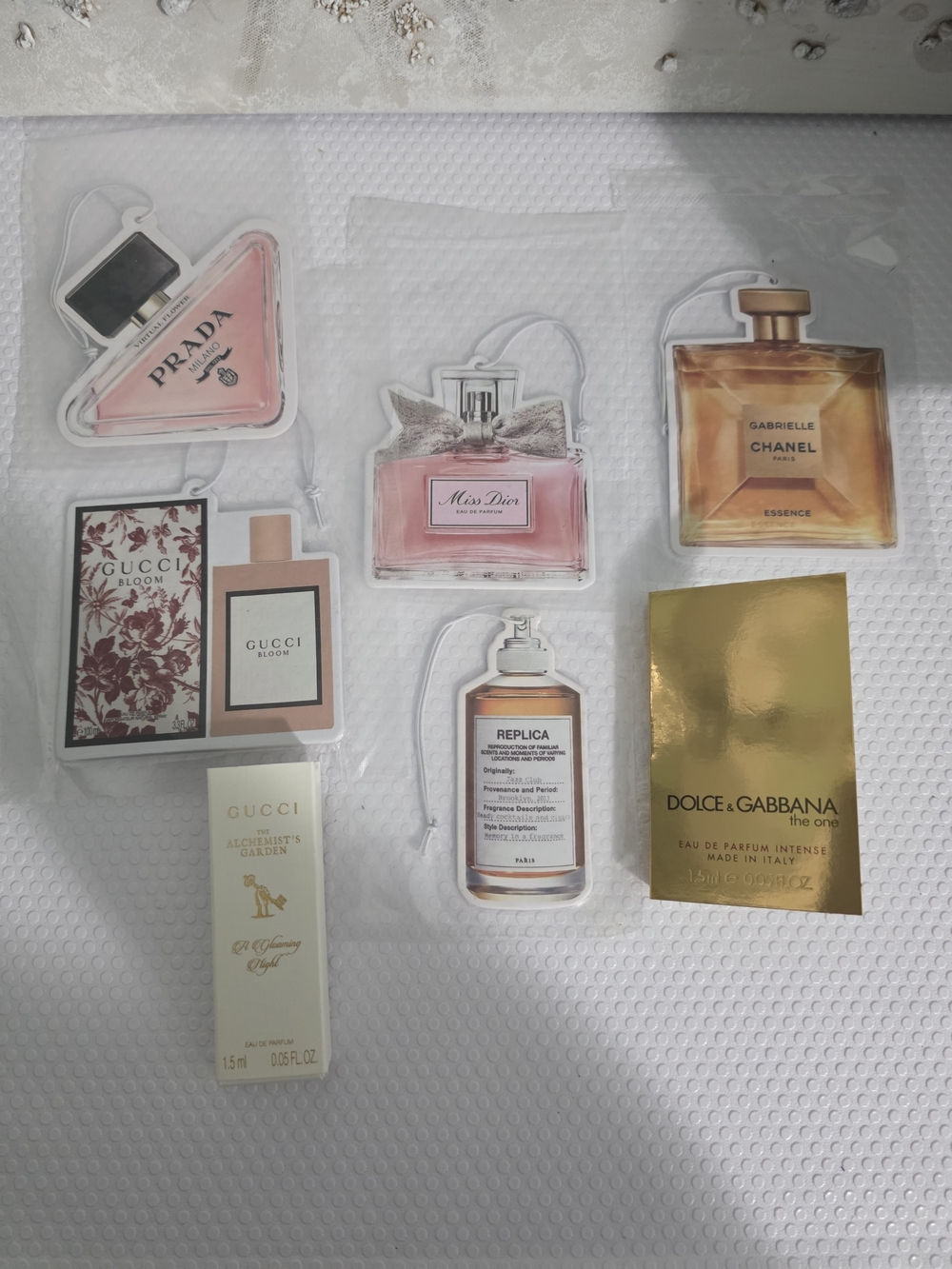 Fragrance Sample Lot - Pink & Brown
